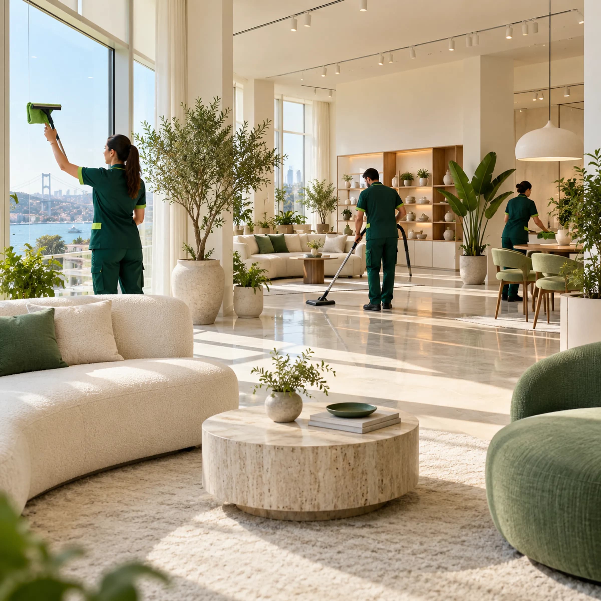 Açılışa hazırlanmış ferah showroom